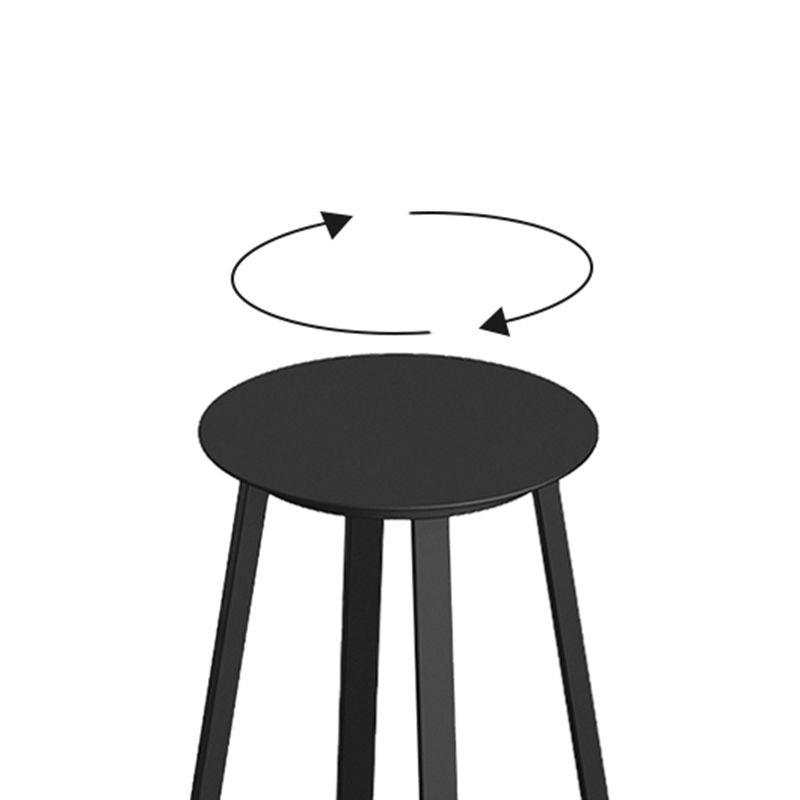 Modern Design Backless Swivel Barstools for Home Armless Stools with Metal Base Clearhalo 'Bar Furniture' 'Bar Stools' 'bar_stools' 'furn' 'furn_bar_stools' 'Furniture' 'furniture_bar_stools' 'Kitchen & Dining Furniture' 1200x1200_4d5f8f6b-ce7f-4af5-8245-a06fbc7ae5b9