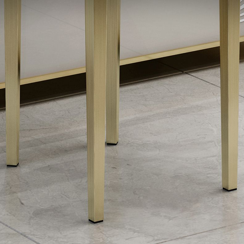 キッチン用のグラム布張りのカウンターハイトスツールメタルバースツール