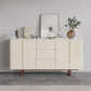 Stone Credenza Contemporary Style Sideboard with Cabinets and Drawers Clearhalo 'buffet_sideboard' 'Buffets & Sideboards' 'furn' 'furn_buffet_sideboard' 'Furniture' 'Kitchen & Dining Furniture' 1200x1200_4d6115b6-16c3-436d-b46d-f40c75b08906