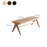 Tropical Rubber Wood Bedroom Bench 50" L Seating Bench with Legs Clearhalo 'Benches' 'Chairs & Seating' 'furn' 'furn_benches' 'Furniture' 'Living Room Furniture' 1200x1200_4d63db54-cb19-4920-884e-9b66b8885e30