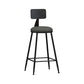 Modern Armless Backrest Counter Stool Iron Bar Stool with Seat and Pedal for Bar Clearhalo 'Bar Furniture' 'Bar Stools' 'bar_stools' 'furn' 'furn_bar_stools' 'Furniture' 'Kitchen & Dining Furniture' 1200x1200_4d64063e-9ed1-4eeb-8925-0291bf25e80b