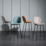 Modern Backrest Armless Counter Stool Iron Balcony Bar Stool with Leather Cushion Clearhalo 'Bar Furniture' 'Bar Stools' 'bar_stools' 'furn' 'furn_bar_stools' 'furniture_bar_stools' 'Kitchen & Dining Furniture' 'kitchen&dining_furn' 'kitchen' 'kitchen_furn' Furniture' 1200x1200_4d65c384-3502-48a1-afe9-697d3e723541