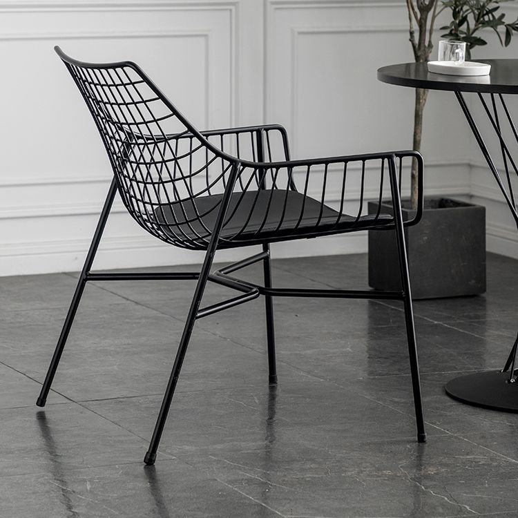 Metal Industrial Kitchen Dining Room Armchair Crossback Chair Clearhalo ' kitchen&dining_furn' 'Dining Chairs' 'Dining Tables & Seating' 'dining_chair' 'furn' 'furn_dining_chair' 'Furniture' 'furniture_dining_chair' 'Kitchen & Dining Furniture' 'kitchen' 1200x1200_4d65ebc6-1199-4e19-84bb-29141db3b5c5