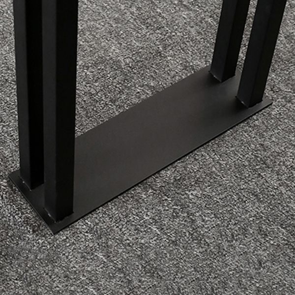 Tavolo da pub industriale per soggiorno in pietra tavolo da bar con doppio piedistallo