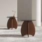 Contemporary Style Side End Table Solid Wood Sofa Side Accent Table Round Side End Table