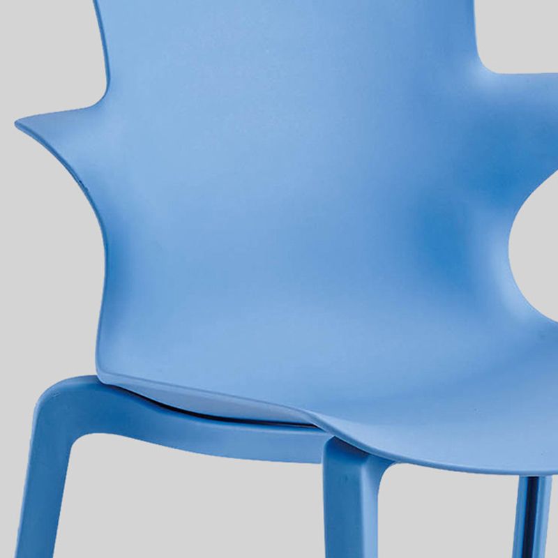 Sedia laterale impilamento in casa sedia da pranzo in plastica interna