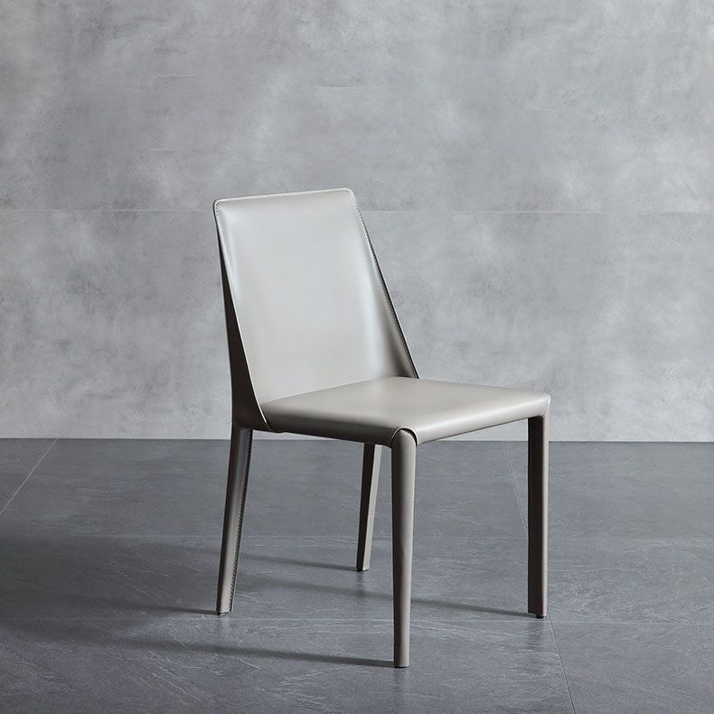 Modern Design Leather Dining Chairs for Home Solid Back Chair Clearhalo 'Dining Chairs' 'Dining Tables & Seating' 'dining_chair' 'Furniture' 'furniture_dining_chair' 'Kitchen & Dining Furniture' 1200x1200_4d67f156-2af6-49f3-9269-827479581921