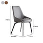 Contemporary Style Dining Chair Armless Chairs with Metal Legs for Home
