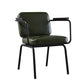 Industrial Style Metal Matte Finish Dinning Arm Chair Open Back Dining Chair Clearhalo ' kitchen&dining_furn' 'Dining Chairs' 'Dining Tables & Seating' 'dining_chair' 'furn' 'furn_dining_chair' 'Furniture' 'furniture_dining_chair' 'Kitchen & Dining Furniture' 'kitchen' 1200x1200_4d6ac09c-a59b-4f46-a7ae-d0d258f4f449
