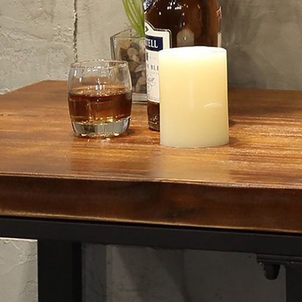 Industrial 1/3/4/5 Pieces Bar Table Set Square Pine Wood Counter Table with High Stools Clearhalo 'Bar Furniture' 'furn' 'furn_home_bar_bar_sets' 'Furniture' 'Home Bars & Bar Sets' 'home_bar_bar_sets' 'Kitchen & Dining Furniture' 1200x1200_4d6bb47a-24e2-443d-9fa7-04babe73c846