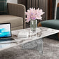 Modern Acrylic Legs Coffee Table Slate Coffee Table for Living Room Clearhalo 'Coffee & Accent Tables' 'Coffee Tables' 'coffee_tables' 'furn' 'furn_coffee_tables' 'Furniture' 'Living Room Furniture' 1200x1200_4d6c518e-6478-4a29-b462-e8e85bd59675