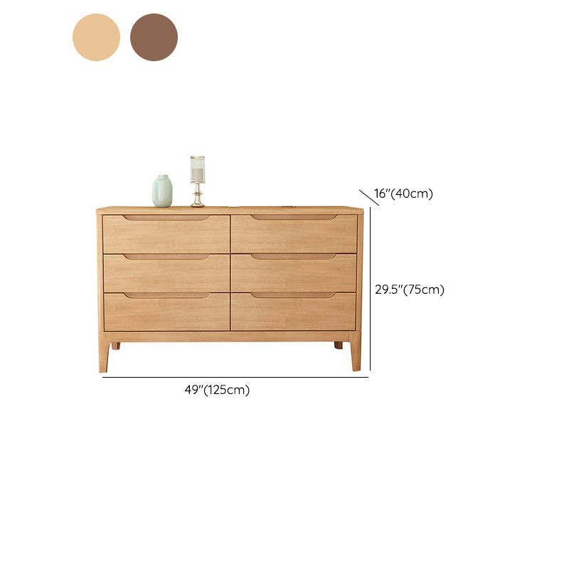 Modern Storage Chest Dresser Solid Wood Dresser with 5/6/7 Drawers Clearhalo 'Bedroom Furniture' 'Dressers & Chests' 'dressers_chests' 'furn' 'furn_dressers_chests' 'Furniture' 1200x1200_4d6f3a18-03be-4a9c-bfbd-af0c4f1bddc6