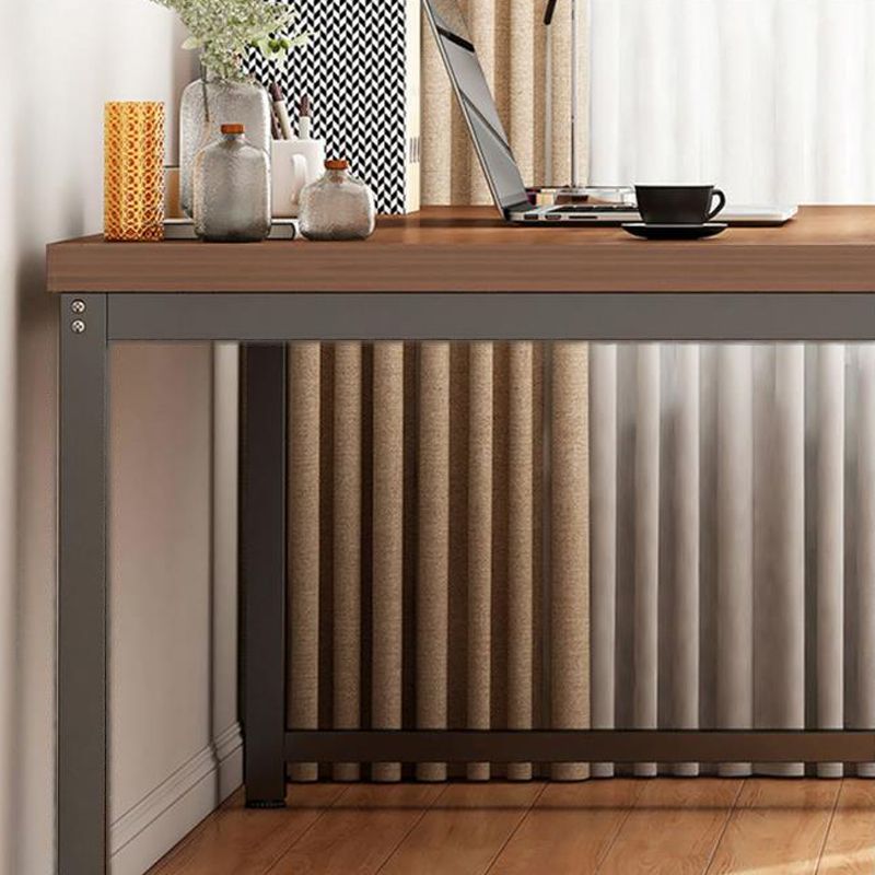 23.5 "W houten kantoor bureau modern schrijfbureau met h-vormige basis