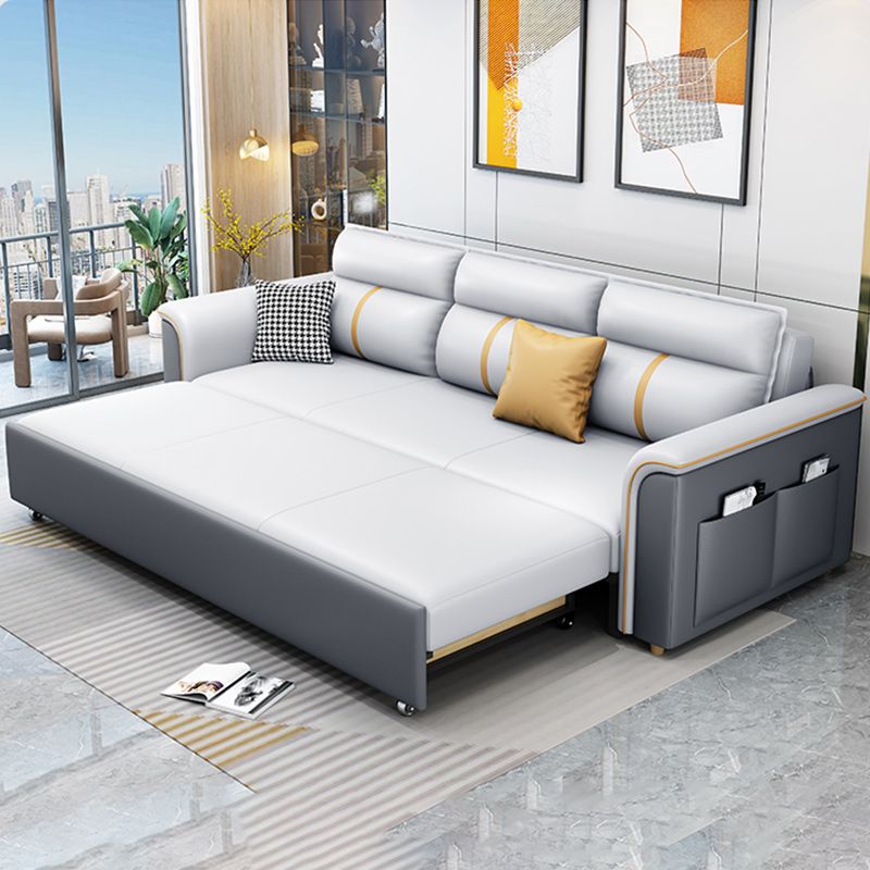 31"W Contemporary Sofa Bed Cushion Back Sleeper Sofa with Storage