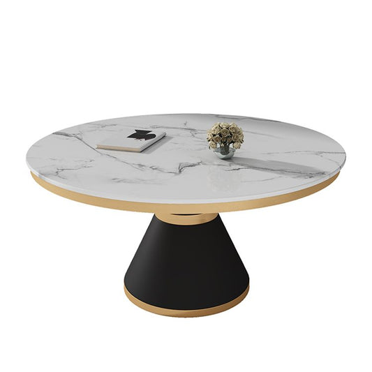 Black and White Dining Table Traditional Luxury Stone and Metal Dining Room Collection Clearhalo 'Dining Tables & Seating' 'Dining Tables' 'dining_table' 'furn' 'furn_dining_table' 'Furniture' 'furniture_dining_table' 'Kitchen & Dining Furniture' 1200x1200_4d716fce-84cc-412a-97d9-62a840ee4e45
