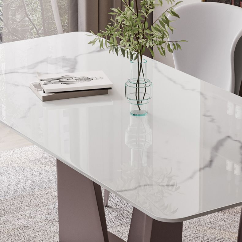 Modern Style Rectangle Sintered Stone Dining Table Set 1/4/5/7 Pieces Dining Set Clearhalo 'Dining Room Sets' 'Dining Tables & Seating' 'dining_room_set' 'furn' 'furn_dining_room_set' 'Furniture' 'furniture_dining_room_set' 'Kitchen & Dining Furniture' 1200x1200_4d75a4fe-095b-4589-85fa-dadd9b9ce8b5