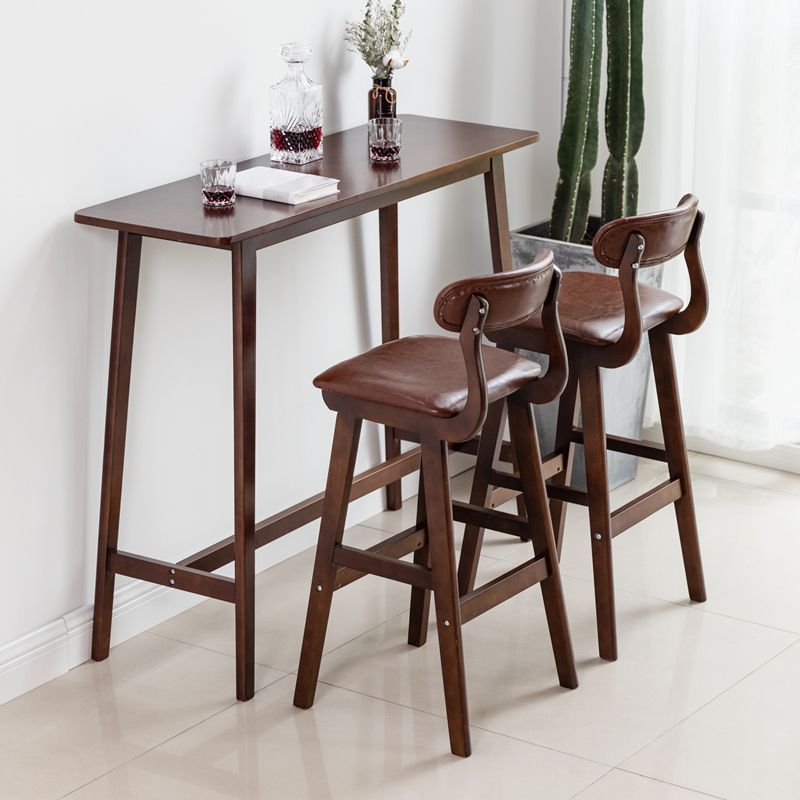 Traditional Rectangle Solid Wood Living Room Bar Dining Table Clearhalo 'Bar Furniture' 'Bar Tables' 'bar_tables' 'furn' 'furn_bar_tables' 'Furniture' 'Kitchen & Dining Furniture' 1200x1200_4d78df05-2517-4428-8797-ce3f5dff1fb3