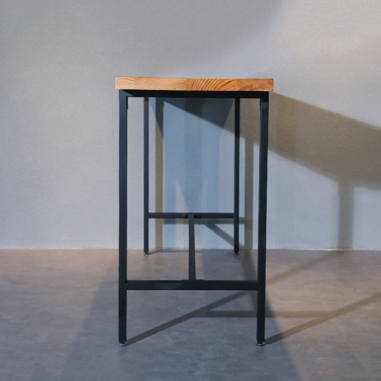 Ensemble de Table de Bar rectangulaire industriel en bois massif, 1/11 pièces, Table de comptoir avec tabourets hauts