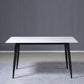 Rectangle Sintered Stone Two-Color Dining Table Modern 4 Legs Table for Dining Room Clearhalo ' dining_table' 'Dining Tables & Seating' 'Dining Tables' 'furn' 'furn_dining_table' 'Furniture' 'furniture_dining_table' 'Kitchen & Dining Furniture' 'kitchen&dining_furn' 'kitchen' 'kitchen_dining_table' 1200x1200_4d79cf87-c169-45aa-9503-43cd81f4567f