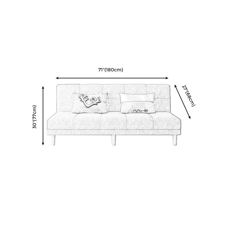 70.87" L √ó 26.77" W √ó 30.31" H Biscuit Back Sofa Foldable Armless Couch Clearhalo 'furn' 'furn_sofas' 'Furniture' 'furniture_sofas' 'Living Room Furniture' 'Sofa' 'sofas' 1200x1200_4d7adf36-a2da-4f11-9f16-19186f26d83f