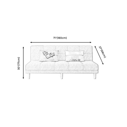 70.87" L √ó 26.77" W √ó 30.31" H Biscuit Back Sofa Foldable Armless Couch Clearhalo 'furn' 'furn_sofas' 'Furniture' 'furniture_sofas' 'Living Room Furniture' 'Sofa' 'sofas' 1200x1200_4d7adf36-a2da-4f11-9f16-19186f26d83f