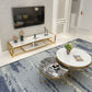 Glam Media Console Console de rangement ouverte pour salon