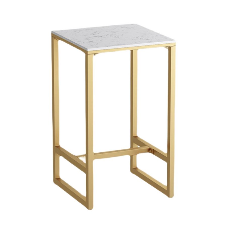 1/3/5 stuks glamour ijzeren staaf tafel set witte faux marmeren top bistro set met voetsteun