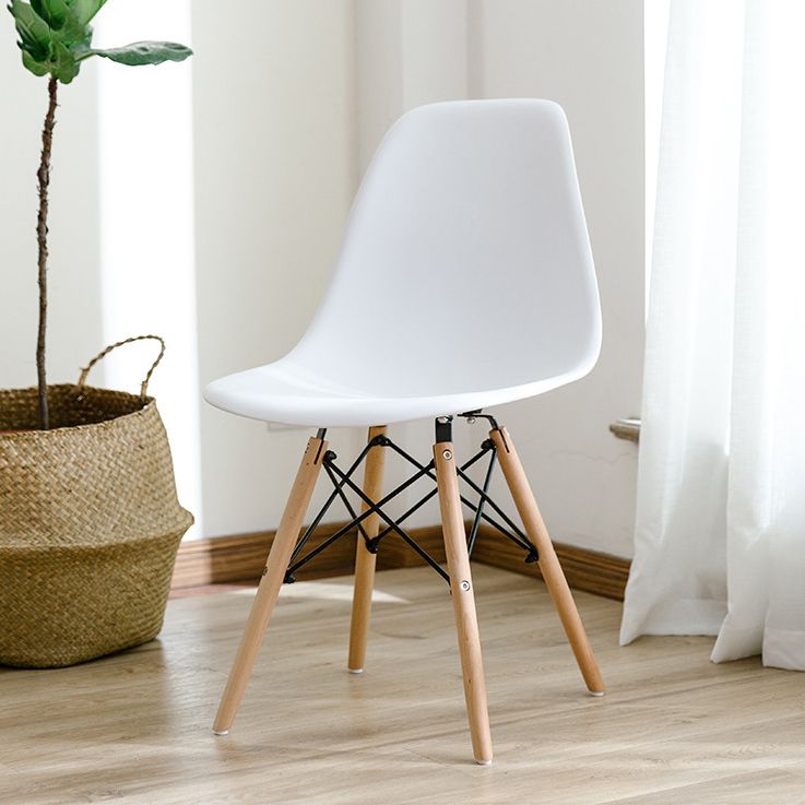 Contemporary Kitchen Dining Side Chair Wood Solid Back Dining Side Chair Clearhalo ' kitchen&dining_furn' 'Dining Chairs' 'Dining Tables & Seating' 'dining_chair' 'Furniture' 'furniture_dining_chair' 'Kitchen & Dining Furniture' 'kitchen' 1200x1200_4d7f0ec7-09b8-422e-a6fc-106577ecfe15