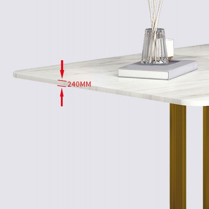 Contemporary Rectangle Dining Room Table Sintered Stone Drop-Leaf Table,59"L x 28.7"H Clearhalo ' dining_table' 'Dining Tables & Seating' 'Dining Tables' 'furn' 'furn_dining_table' 'Furniture' 'furniture_dining_table' 'Kitchen & Dining Furniture' 'kitchen&dining_furn' 'kitchen' 'kitchen_dining_table' 1200x1200_4d800333-1dd1-4395-a5ec-ac2ae5b90976