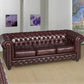 Tight Back Rolled Arm Loveseat Leather Stain Resistant Settee Sofa in Brown Clearhalo 'furn' 'furn_sofas' 'Furniture' 'furniture_sofas' 'kitchen' 'kitchen_sofas' 'Living Room Furniture' 'Sofa' 'sofas' 1200x1200_4d8198be-0f63-46ce-b758-bc62e6ffaee8