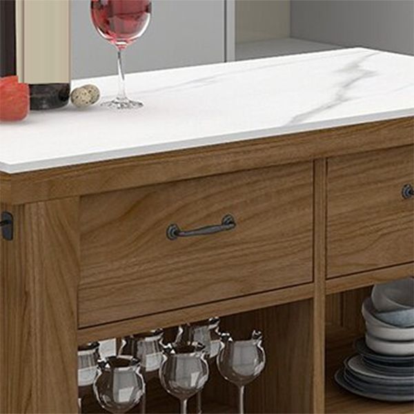 Rotolare moderno carrello da cucina in legno carrello per cucina