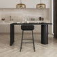 Table moderne en bois massif de forme libre, pour cuisine, salon, café