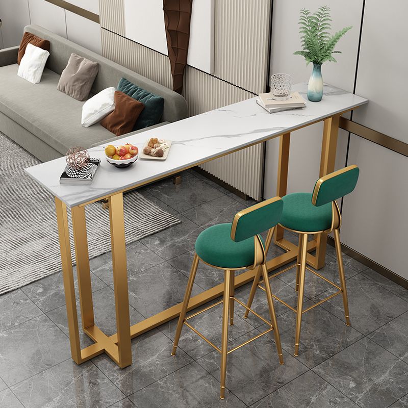 Glam Indoor Bar Stool and Table Set 1/2/3 Pieces White Table and Stool Set Clearhalo 'Bar Furniture' 'furn' 'furn_home_bar_bar_sets' 'Furniture' 'Home Bars & Bar Sets' 'home_bar_bar_sets' 'Kitchen & Dining Furniture' 1200x1200_4d823ecf-a240-4575-95a3-f572e6c0c21c