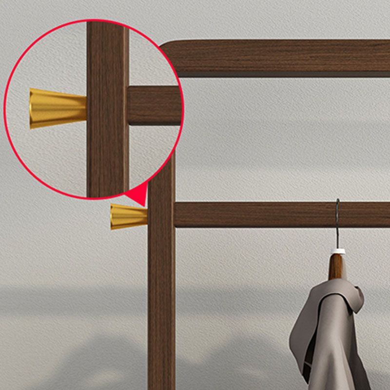 Contemporary Coat Hanger Solid Wood Shelve Design Coat Rack for Living Room Clearhalo 'Entry & Mudroom Furniture' 'furn' 'furn_hall_tree_coat_racks' 'Furniture' 'Hall Trees & Coat Racks' 'hall_tree_coat_racks' 1200x1200_4d827b30-e6bc-484e-b001-74625ec16e85