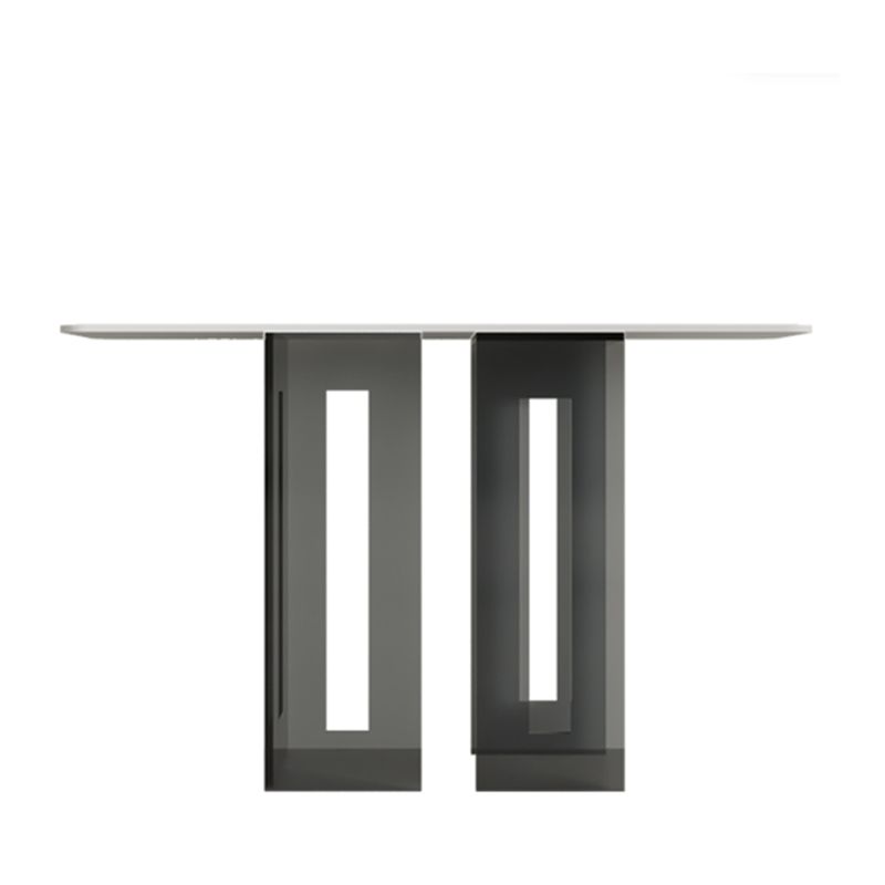 ホール用のアクリルブラケットを備えたモダンな長方形コンソールアクセントテーブル