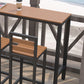 Industrial Counter Height Dining Table Trestle Bar Dining Table Clearhalo 'Bar Furniture' 'Bar Tables' 'bar_tables' 'furn' 'furn_bar_tables' 'Furniture' 'Kitchen & Dining Furniture' 1200x1200_4d83c3c4-96f5-473c-98f5-4ebcff7b9717