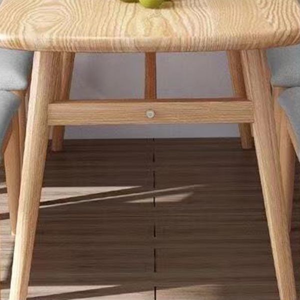 Eetterkamer diner keukentafel ovaal houten 4 poten eettafel