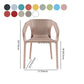 Contemporary Style Plastic Chairs Solid Back Arm Dining Kitchen Chair Set Clearhalo ' kitchen&dining_furn' 'Dining Chairs' 'Dining Tables & Seating' 'dining_chair' 'furn' 'furn_dining_chair' 'Furniture' 'furniture_dining_chair' 'Kitchen & Dining Furniture' 'kitchen' 1200x1200_4d864021-605f-4900-8cb9-49fbc02df241