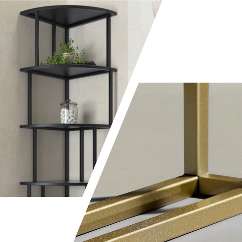 Scandinavian Iron Corner Bookshelf Vertical Open Bookcase for Bedroom Clearhalo 'Bookcases' 'furn' 'furn_bookcases' 'Furniture' 'furniture_bookcases' 'Office Furniture' 1200x1200_4d866dc1-a4b1-43c6-b230-fd35492cbcf7