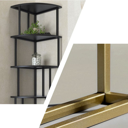 Scandinavian Iron Corner Bookshelf Vertical Open Bookcase for Bedroom Clearhalo 'Bookcases' 'furn' 'furn_bookcases' 'Furniture' 'furniture_bookcases' 'Office Furniture' 1200x1200_4d866dc1-a4b1-43c6-b230-fd35492cbcf7