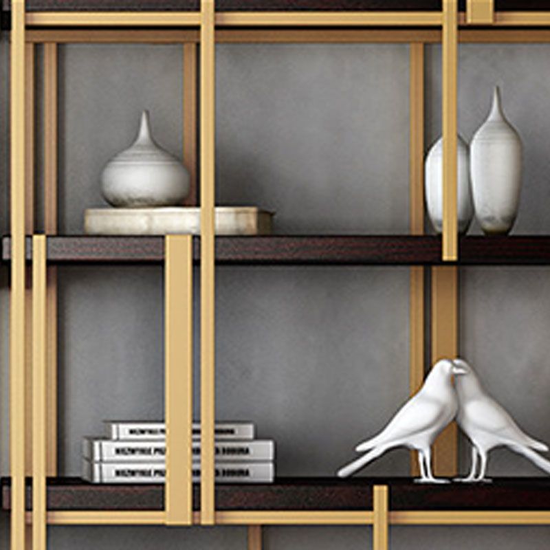 Libreria moderna in metallo nera etagere scaffali di libreria a scaffali aperti