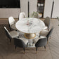 Traditional Round Luxury Dining Table White Sintered Stone Table with White Pedestal Base Clearhalo ' dining_table' 'Dining Tables & Seating' 'Dining Tables' 'furn' 'furn_dining_table' 'Furniture' 'furniture_dining_table' 'Kitchen & Dining Furniture' 'kitchen&dining_furn' 'kitchen' 'kitchen_dining_table' 1200x1200_4d86c387-7ae2-4dfc-a76f-8ffd7fd8d98e