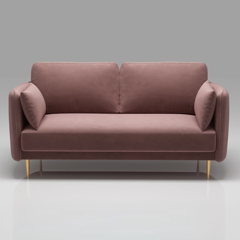 Square Arm Contemporary Settee Sofa Standard Velvet Settee Couch Clearhalo 'furn' 'furn_sofas' 'Furniture' 'Living Room Furniture' 'Sofa' 'sofas' 1200x1200_4d87c24f-d240-4738-8d8e-4998c2815298