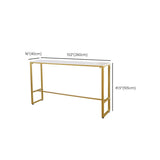 Glam Bar-height Table White Stone Top Pub Table with Gold Base Clearhalo 'Bar Furniture' 'Bar Tables' 'bar_tables' 'furn' 'furn_bar_tables' 'Furniture' 'Kitchen & Dining Furniture' 1200x1200_4d896bab-b161-46cd-9e79-0e2f394b1027