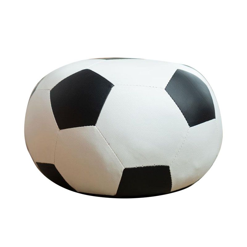 Modern Pouf Ottoman PU Leather Upholstered Geometric Print Spherical Ottoman Clearhalo 'furn' 'furn_ottomans_poufs' 'Furniture' 'Living Room Furniture' 'Ottomans & Poufs' 'ottomans_poufs' 1200x1200_4d8d21fc-f7eb-4c07-acc0-5439c175e0ba