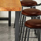 Industrial Rectangle Bar Table Set 1/9 Pieces Solid Wood Bistro Set for Indoor