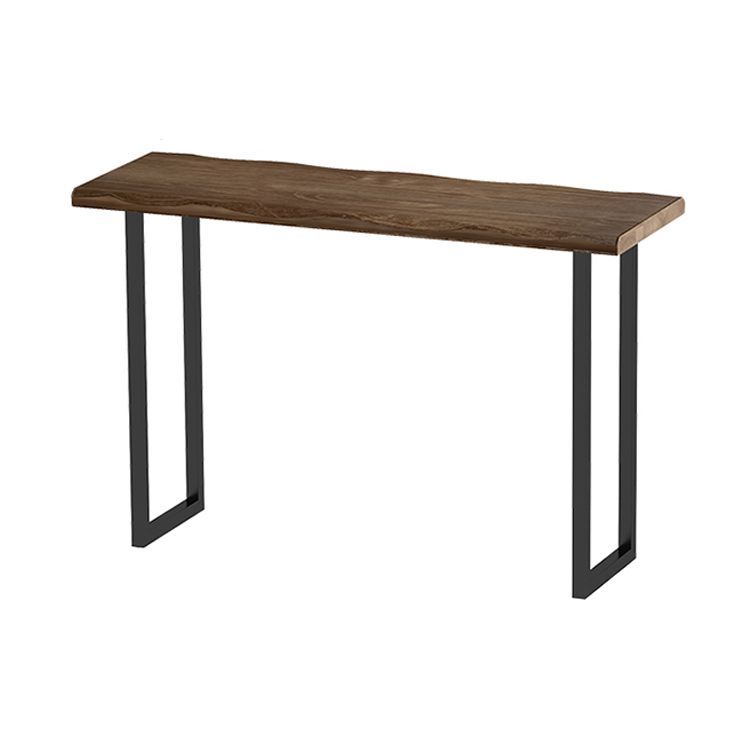 Contemporary Rectangle Bar Dining Table Wood Sled Bar Height Table in Brown Clearhalo 'Bar Furniture' 'Bar Tables' 'bar_tables' 'furn' 'furn_bar_tables' 'Furniture' 'furniture_bar_tables' 'Kitchen & Dining Furniture' 'kitchen&dining_furn' 'kitchen' 1200x1200_4d8e9104-c52f-42cd-a390-2f13b654195d