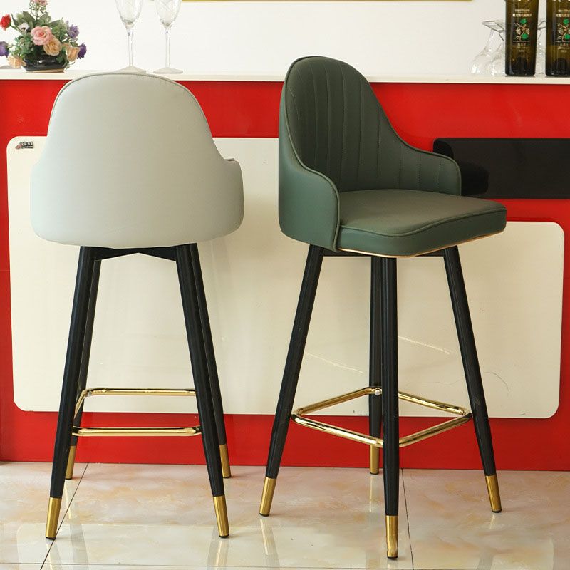 Nordic Style Barstool with PU Leather Seats Counter Stools, Set of 2 Clearhalo 'Bar Furniture' 'Bar Stools' 'bar_stools' 'furn' 'furn_bar_stools' 'furniture_bar_stools' 'Kitchen & Dining Furniture' 'kitchen&dining_furn' 'kitchen' 'kitchen_furn' Furniture' 1200x1200_4d8fef29-a323-449f-929f-bc0f1013fddb