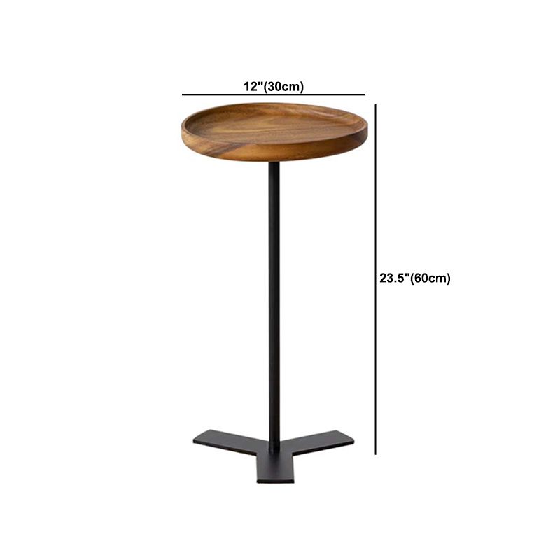 Table de l'extrémité latérale de style contemporain piédestal de canapé rond