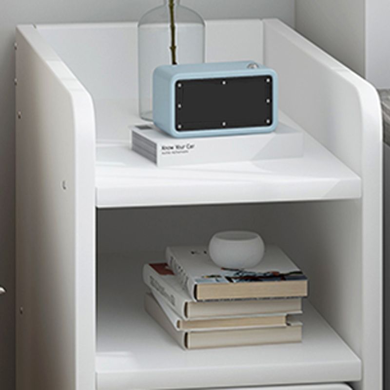 Moderia de madera de madera Night Bedside Gabinet con cajón para dormitorio